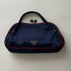 Prada Raso Satin Kisslock Bag - early 2000's RARE